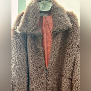 BB Dakota Plush Pink Teddy Jacket